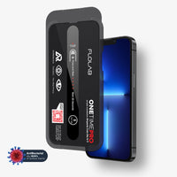 ONETIME PRO NanoArmour Screen Protector for iPhone with ClearVue Anti-Reflective Technology: Crystal Clear Privacy, Edge-to-Edge, Antimicrobial